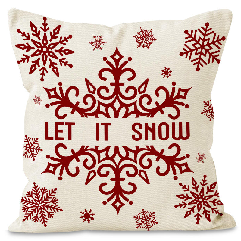 Christmas red ball pillow cover Christmas holiday