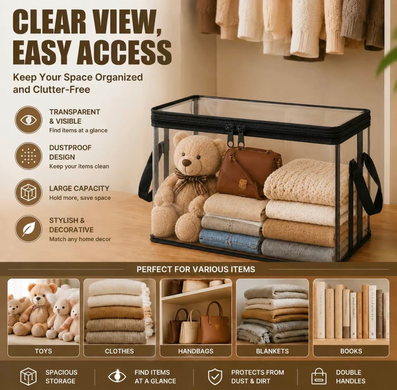 PlushNest Storage Box