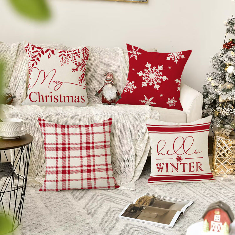 Christmas Snowflake Pillow Cover