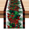 Red and Black Checkered Table Runner