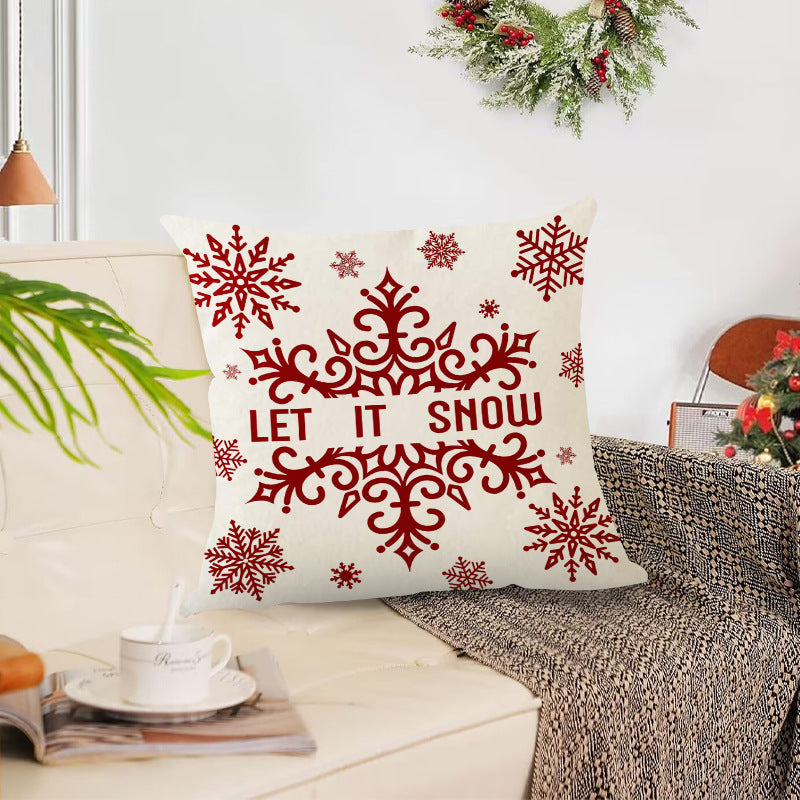 Christmas red ball pillow cover Christmas holiday