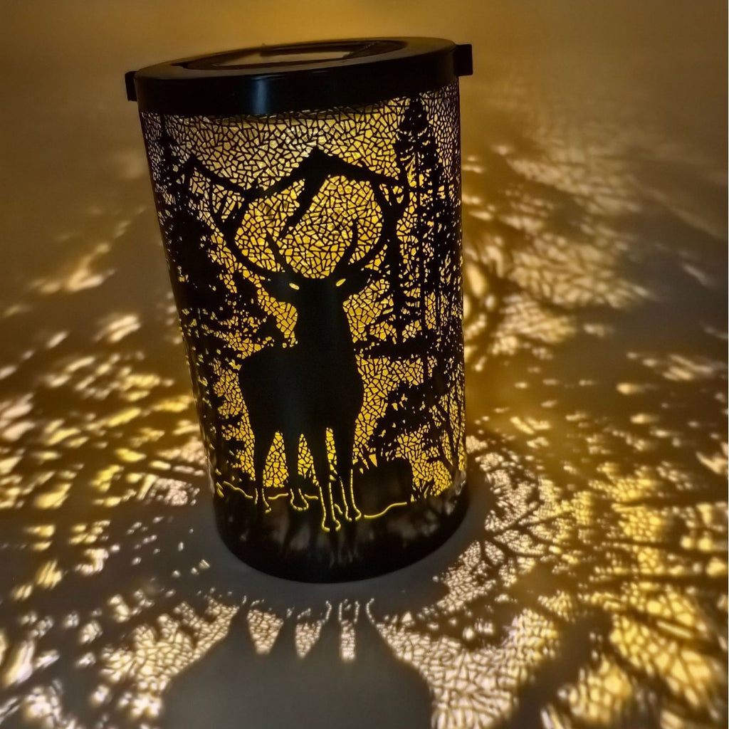Solar Powered Sunflower Lantern Outdoor Waterproof Iron Art Hollow Garden Decor Hanging Light Factory
