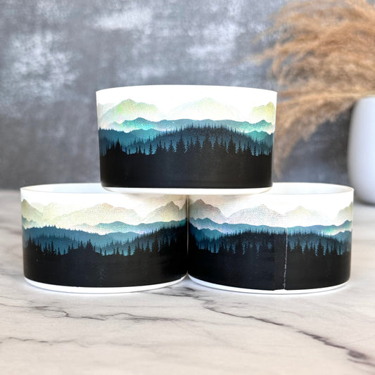 MOUNTAIN LANDSCAPE  Boot  Blue brown white