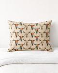 Baha Ranch Bull Skulls Pillow Case