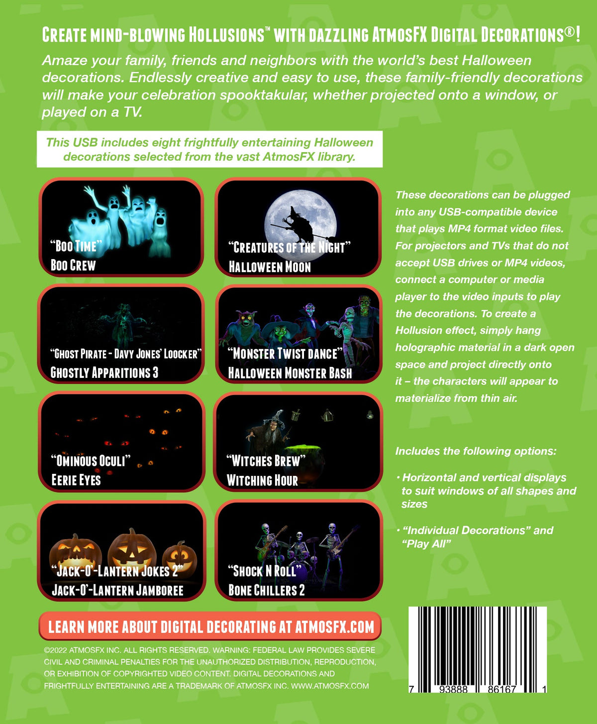 Halloween Hollusion Digital Decoration on USB