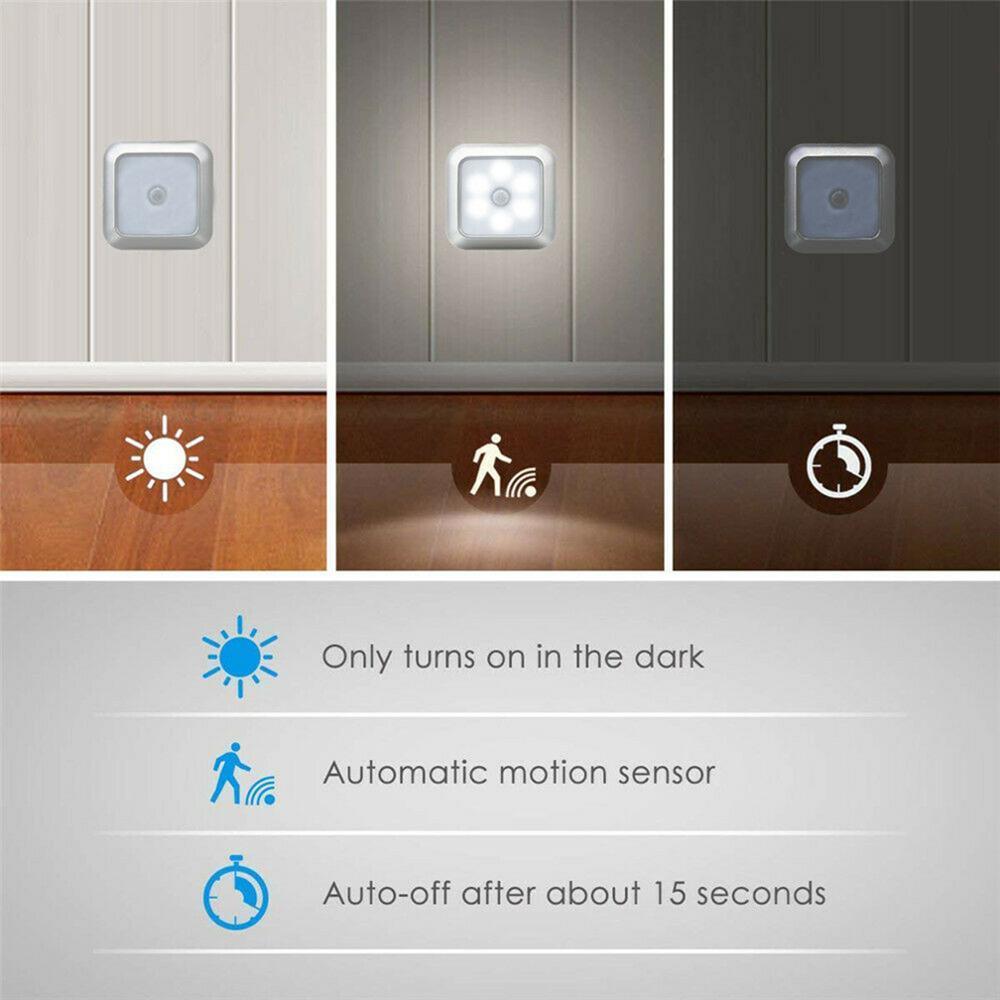 Wireless LED Pair Lamps with Motion sensor night lights lamp bedroom water closet Cabinet Corridor  Stairwell  Entrance battery lights