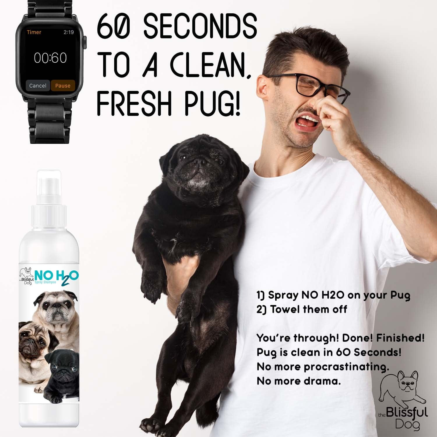 H20 Spray Pet Shampoo