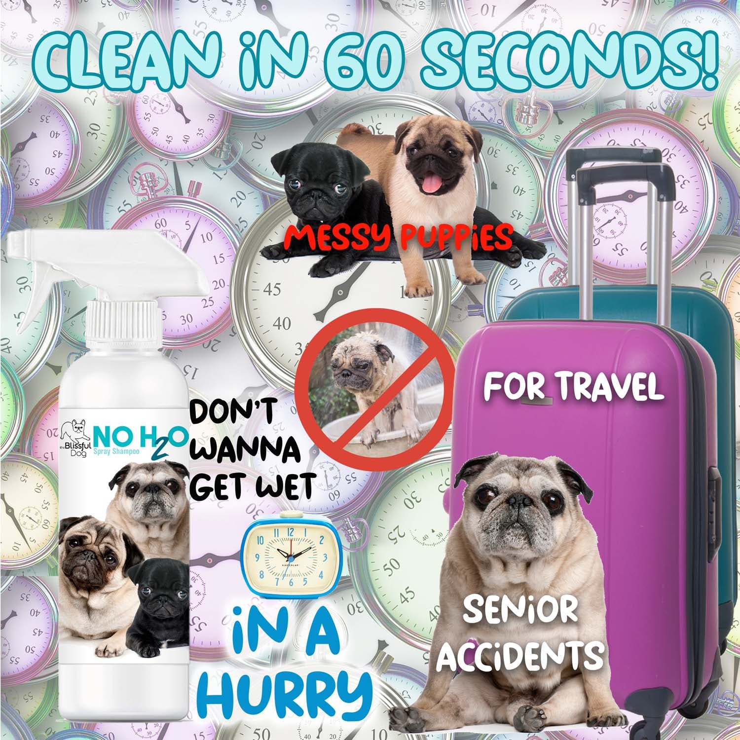 H20 Spray Pet Shampoo