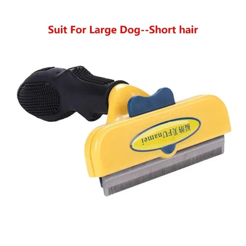 Cat & Dog Hair Removal Comb – Professional Grooming Brush for Shedding Control, Massage & Cleaning | Stainless Steel Deshedding Tool
