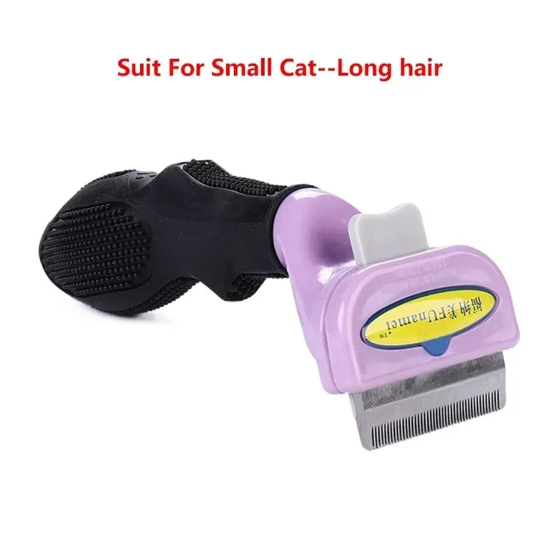 Cat & Dog Hair Removal Comb – Professional Grooming Brush for Shedding Control, Massage & Cleaning | Stainless Steel Deshedding Tool
