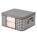 Large Clear Foldable Storage Box – Zippered Clothes Organizer with Handles