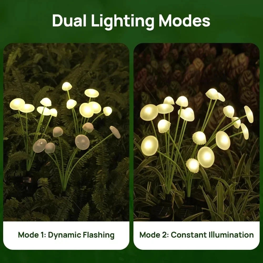 6LED Solar Jellyfish Mushroom Lights – LED Garden & Lawn Solar Plug Lights
