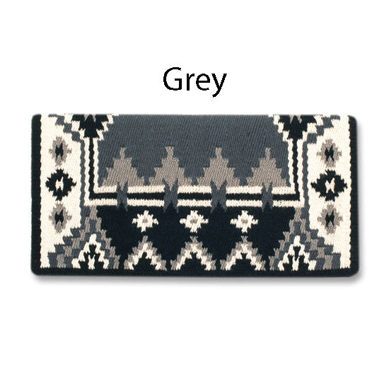 Enchanted Pines 38x34 New Zealand Wool Saddle Blanket GREY