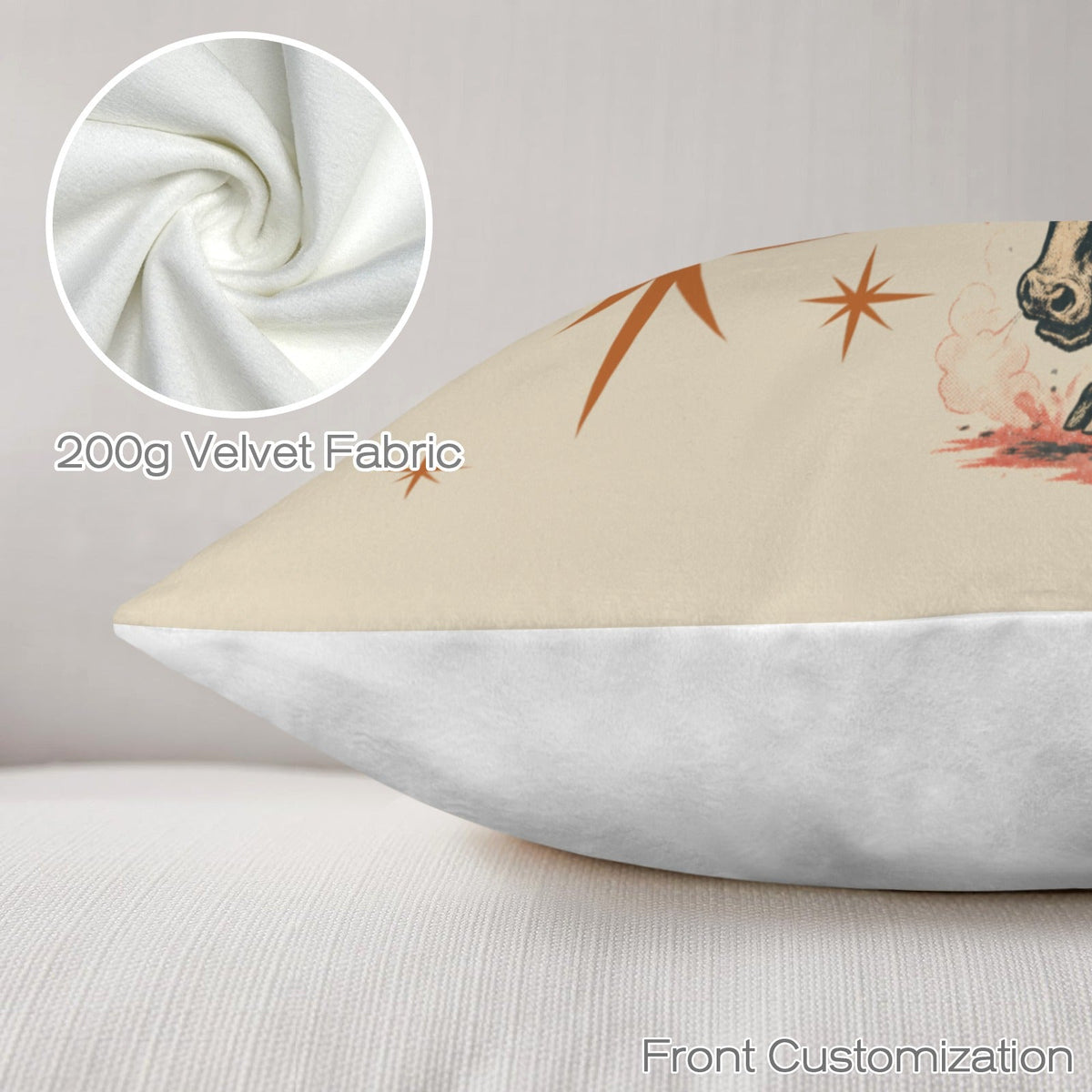 Baha Ranch The Last Roundup Yeehaw Throw Pillow Cover