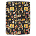 Baha Ranch Vintage Cowgirl Collage Micro Fleece Throw Blanket 60" x 80"