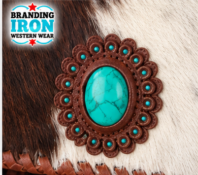 Hair-on-Hide Fringe Crossbody Purse | Branding Iron Western Wear