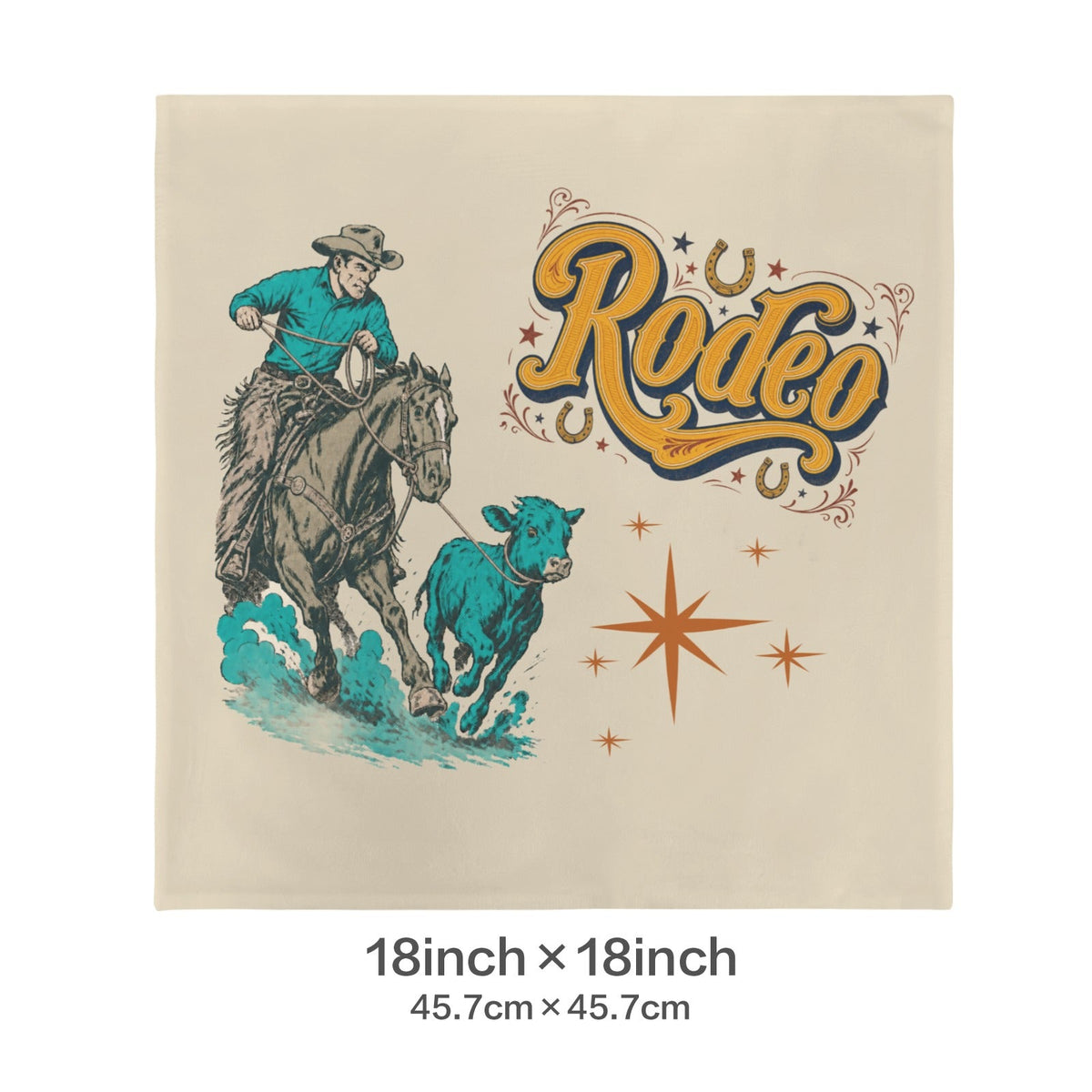 Baha Ranch The Last Roundup Throw Pillow Cover
