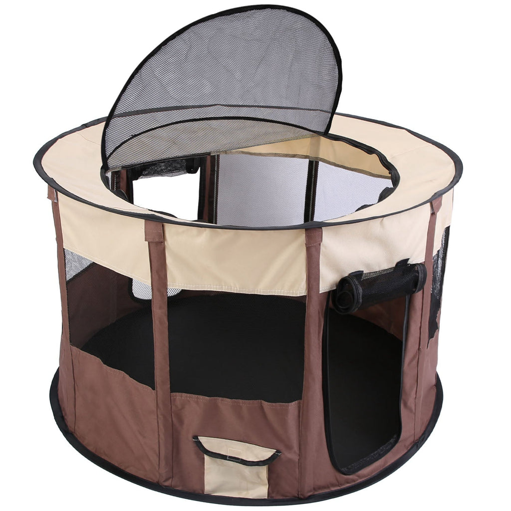 Foldable Playpen for Dog with Carry Bag