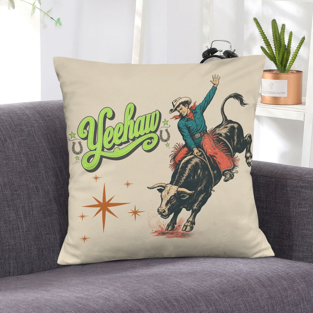 Baha Ranch The Last Roundup Yeehaw Throw Pillow Cover