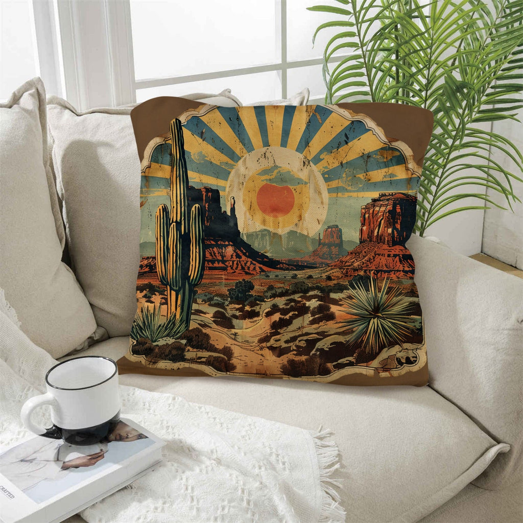 Baha Ranch Southwestern Desert Pillow Case