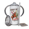 Giddy Up Jingle Horse - Infant & Toddler Kids Western Christmas Sippy Cup
