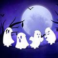 Halloween Ghost Yard Stakes – Metal Garden Decorations