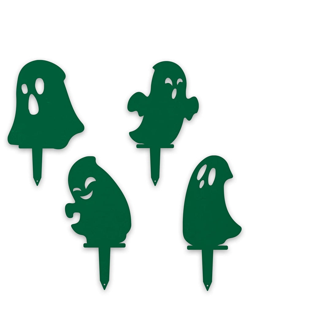 Halloween Ghost Yard Stakes – Metal Garden Decorations