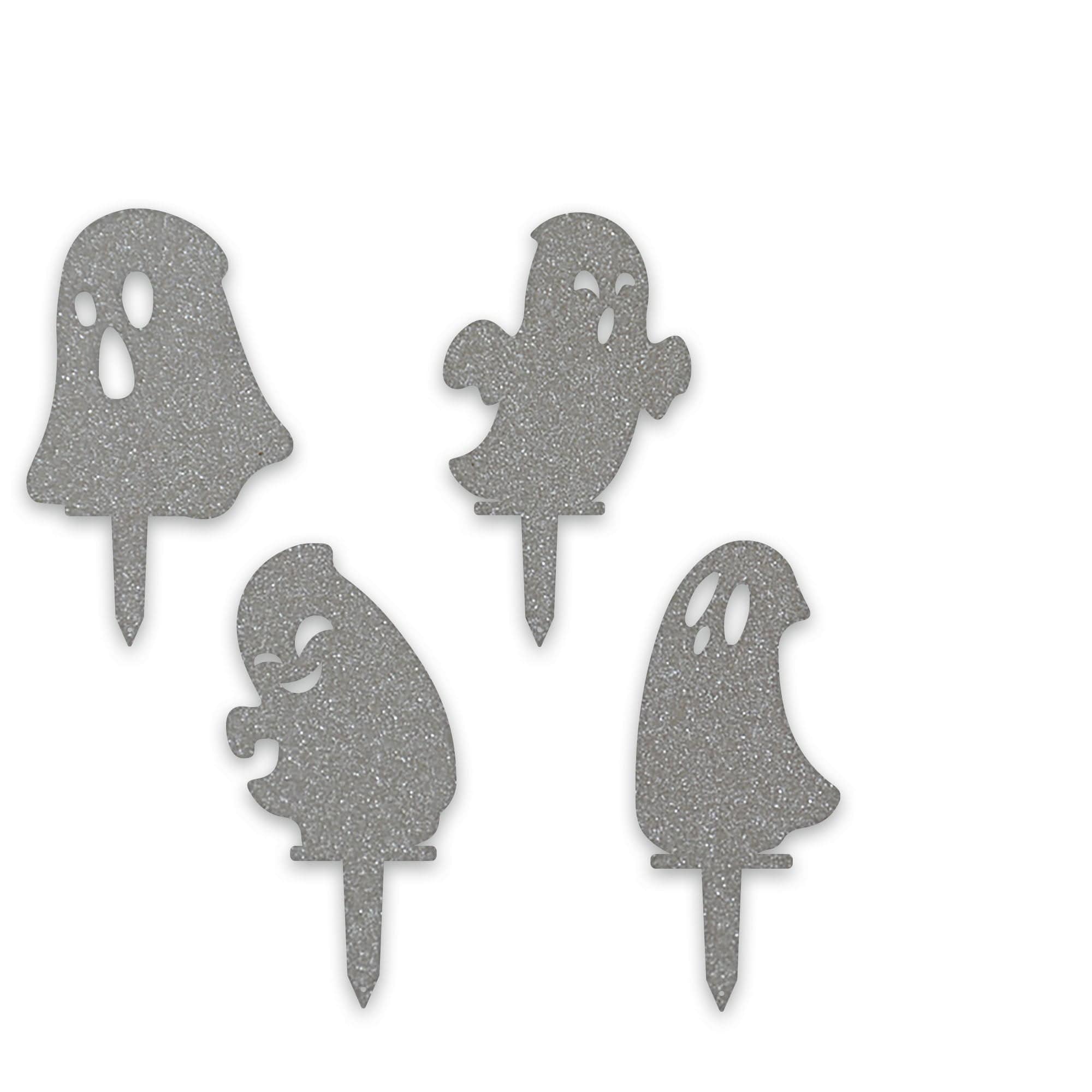 Halloween Ghost Yard Stakes – Metal Garden Decorations