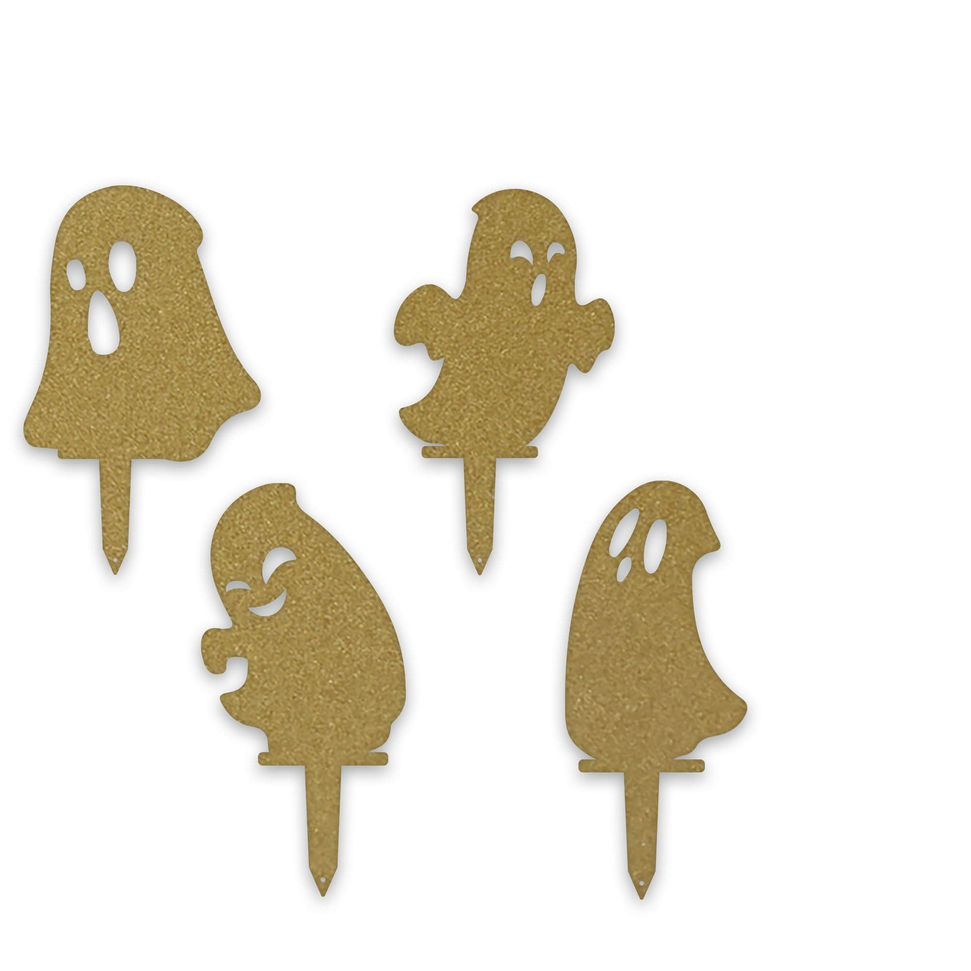 Halloween Ghost Yard Stakes – Metal Garden Decorations