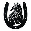 Horse Head Horseshoe Sign