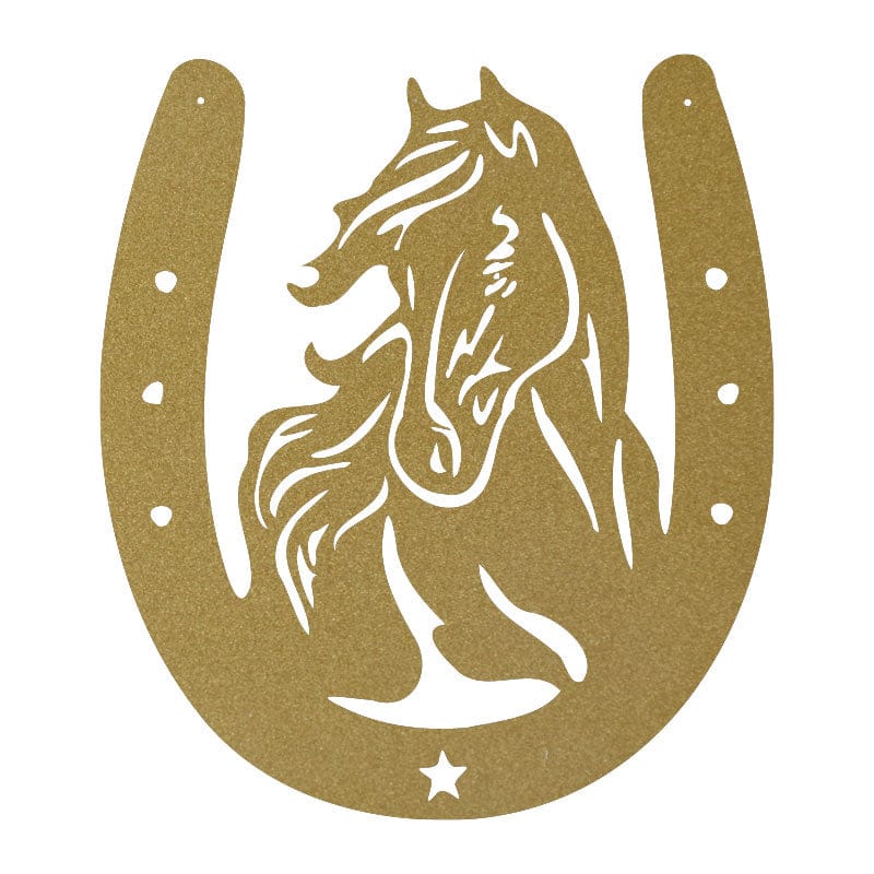 Horse Head Horseshoe Sign