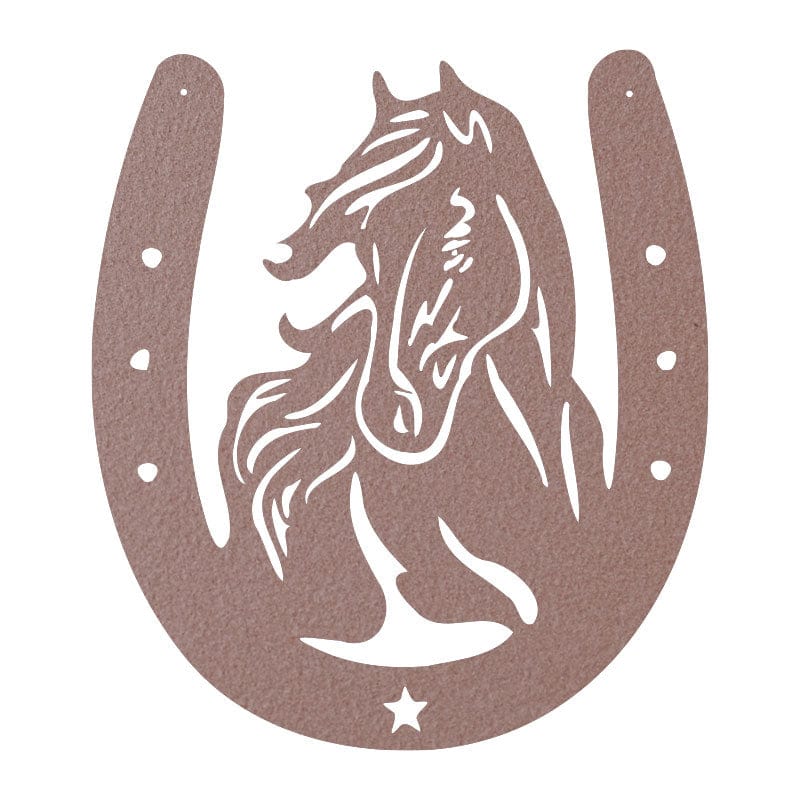 Horse Head Horseshoe Sign