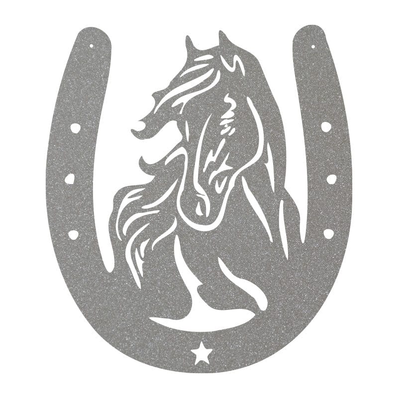 Horse Head Horseshoe Sign