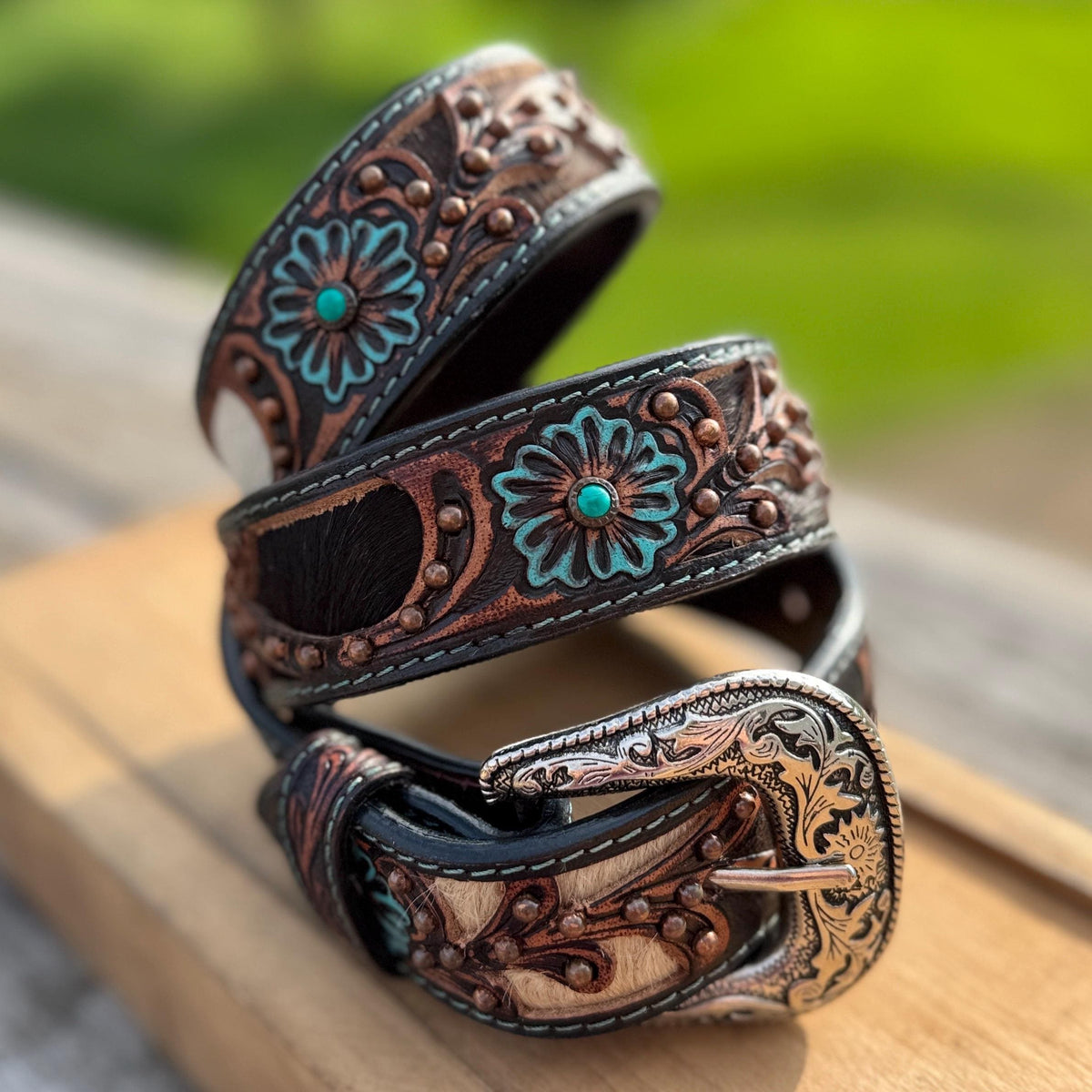 Genuine Leather Western Belt