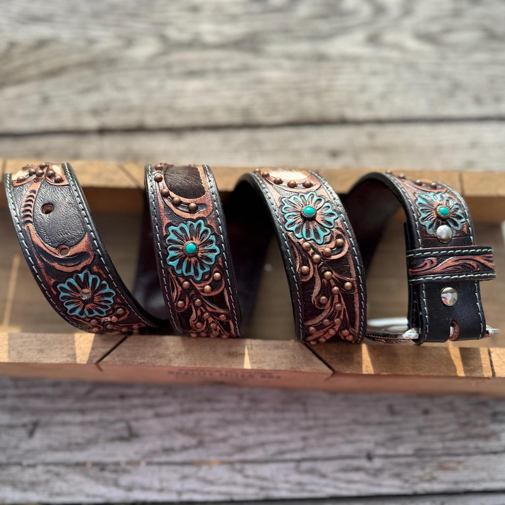 Genuine Leather Western Belt
