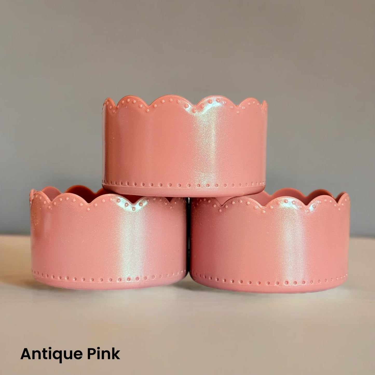 Antique Pink Scalloped Boot Waffle Boots™ - The Nifty Little Finds - Boot - The Nifty Little Finds