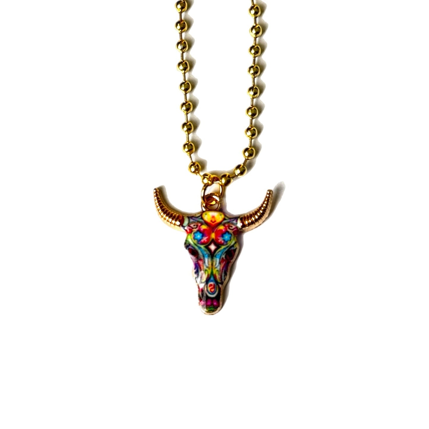 Cow Skull Charm - Tumbler Handle Charm - The Nifty Little Finds - Charm - The Nifty Little Finds