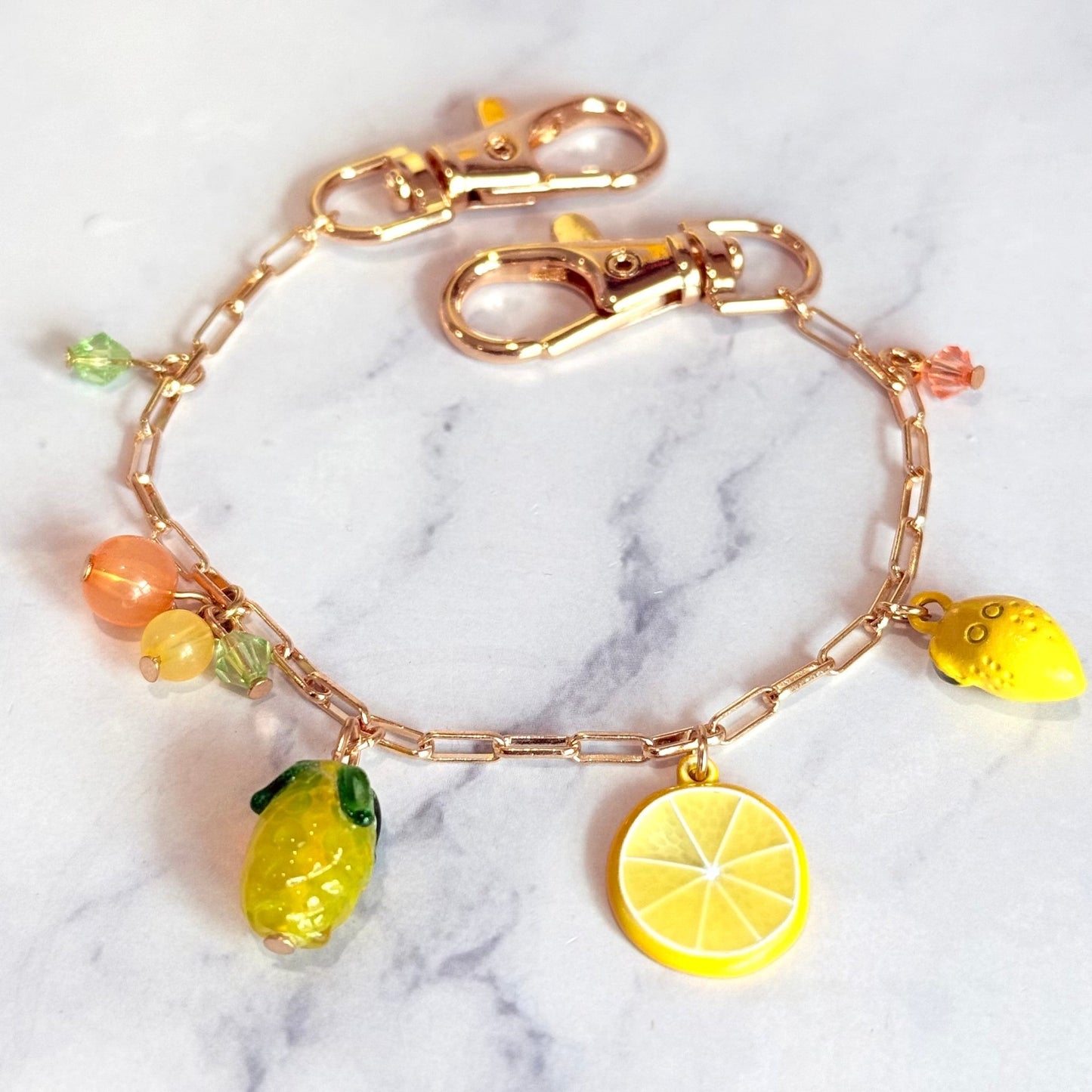 Lemons Deluxe Tumbler Charm Necklace - The Nifty Little Finds - Necklace - The Nifty Little Finds
