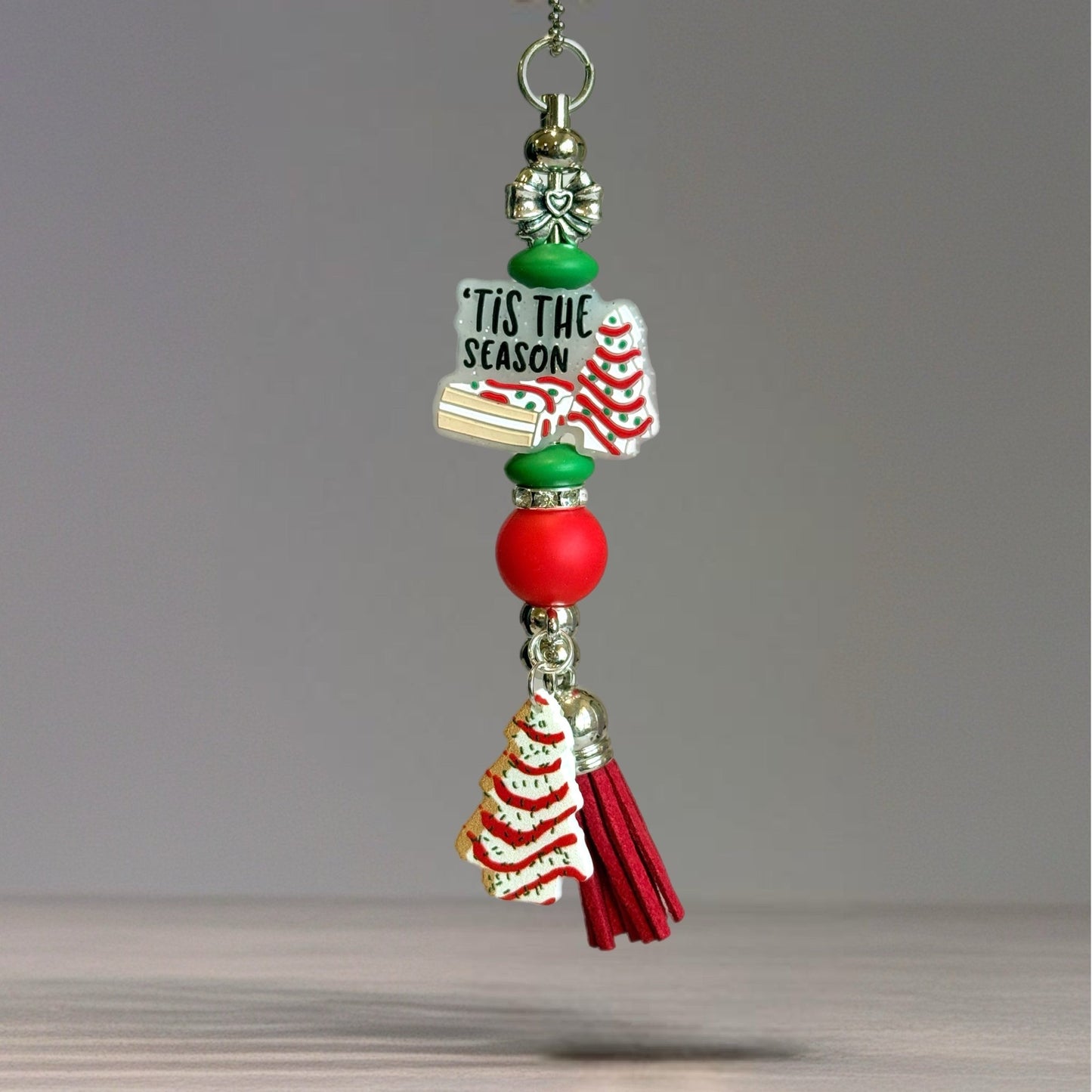Christmas Cake Season Bar Charm - Tumbler Handle Charm - The Nifty Little Finds - Charm - The Nifty Little Finds