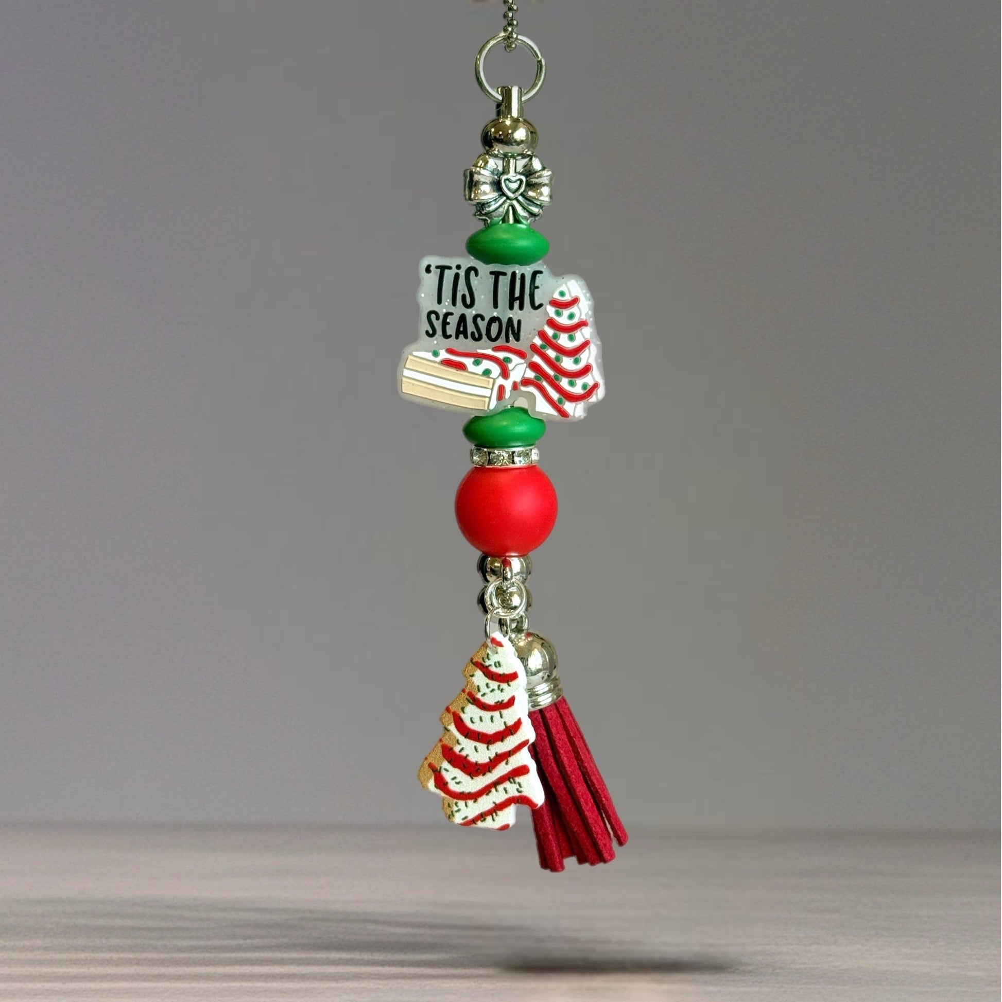 Christmas Cake Season Bar Charm - Tumbler Handle Charm - The Nifty Little Finds - Charm - The Nifty Little Finds