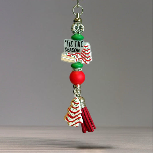 Christmas Cake Season Bar Charm - Tumbler Handle Charm - The Nifty Little Finds - Charm - The Nifty Little Finds