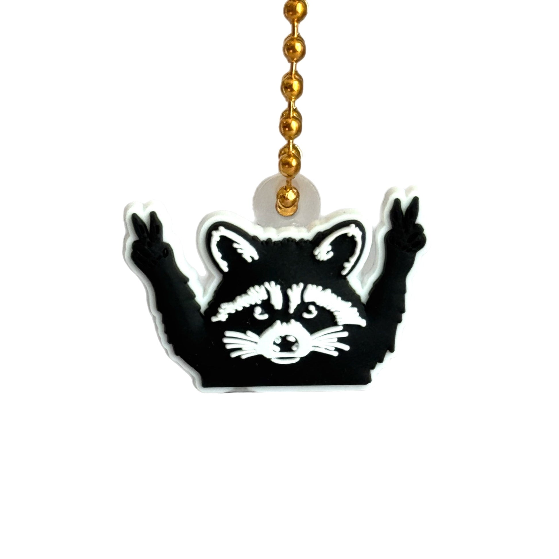 TRASH PANDA Raccoon Charm - Tumbler Handle Charm - The Nifty Little Finds - Charm - The Nifty Little Finds
