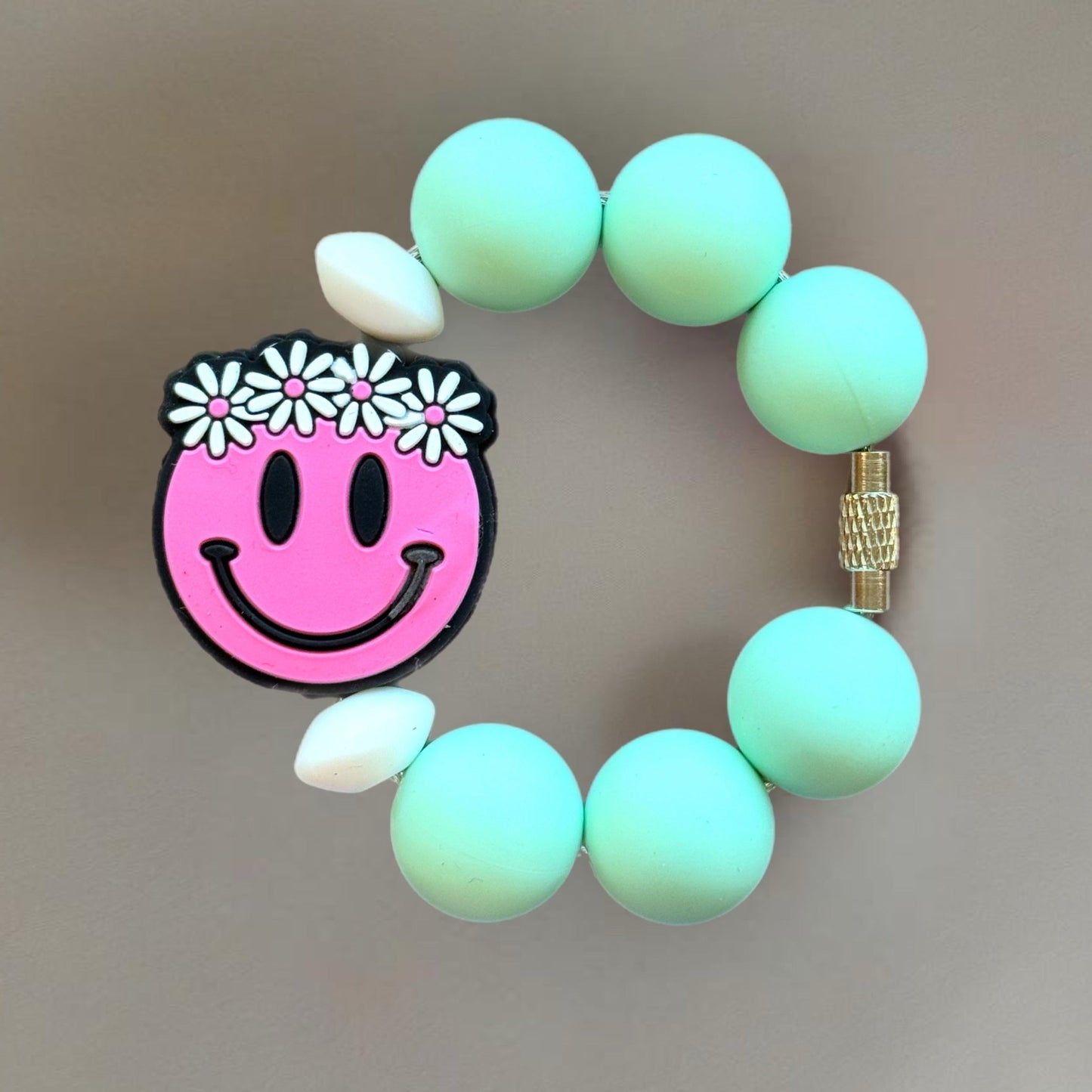 Smiley Handle Bracelet - Tumbler Handle Charm - The Nifty Little Finds - Charm - The Nifty Little Finds