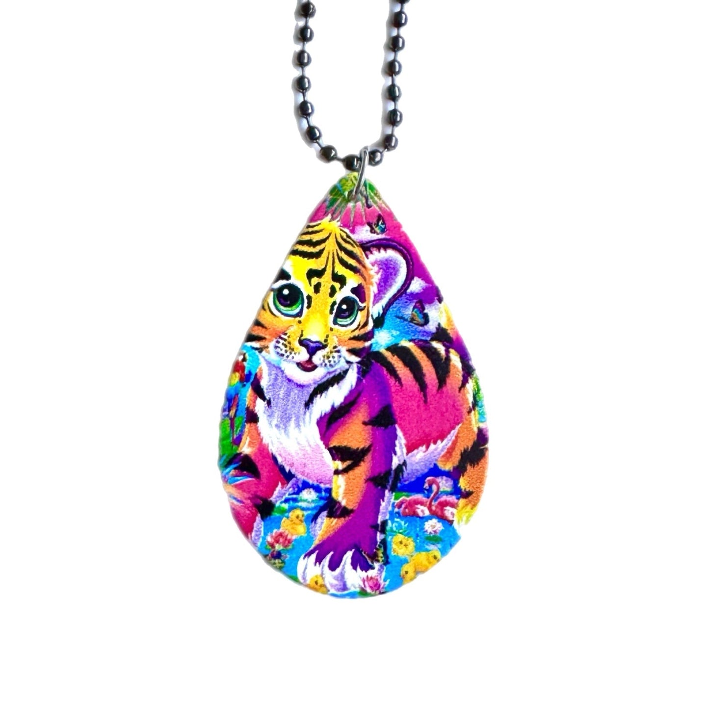 Rainbow Tiger Charm - Tumbler Handle Charm - The Nifty Little Finds - Charm - The Nifty Little Finds