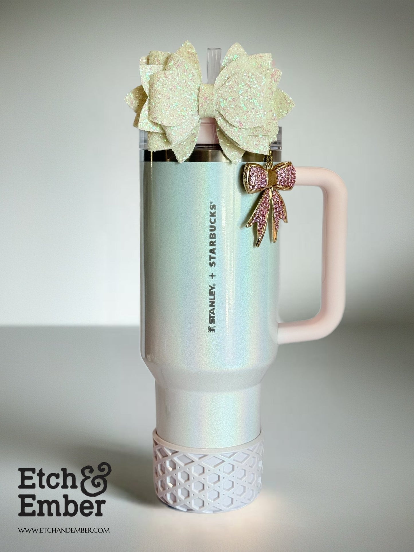 Bling Bow Deluxe Charm - Tumbler Handle Charm - The Nifty Little Finds - Charm - The Nifty Little Finds