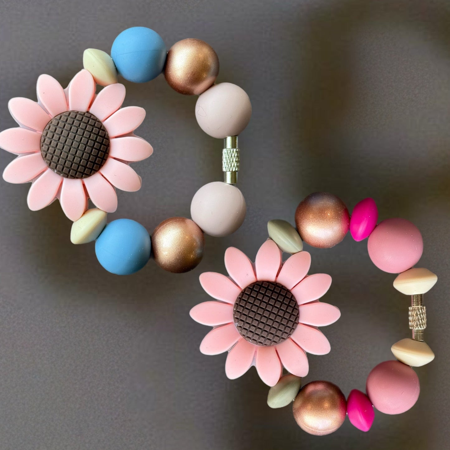 Wildflower Focal Handle Bracelet - Tumbler Handle Charm - The Nifty Little Finds - Charm - The Nifty Little Finds