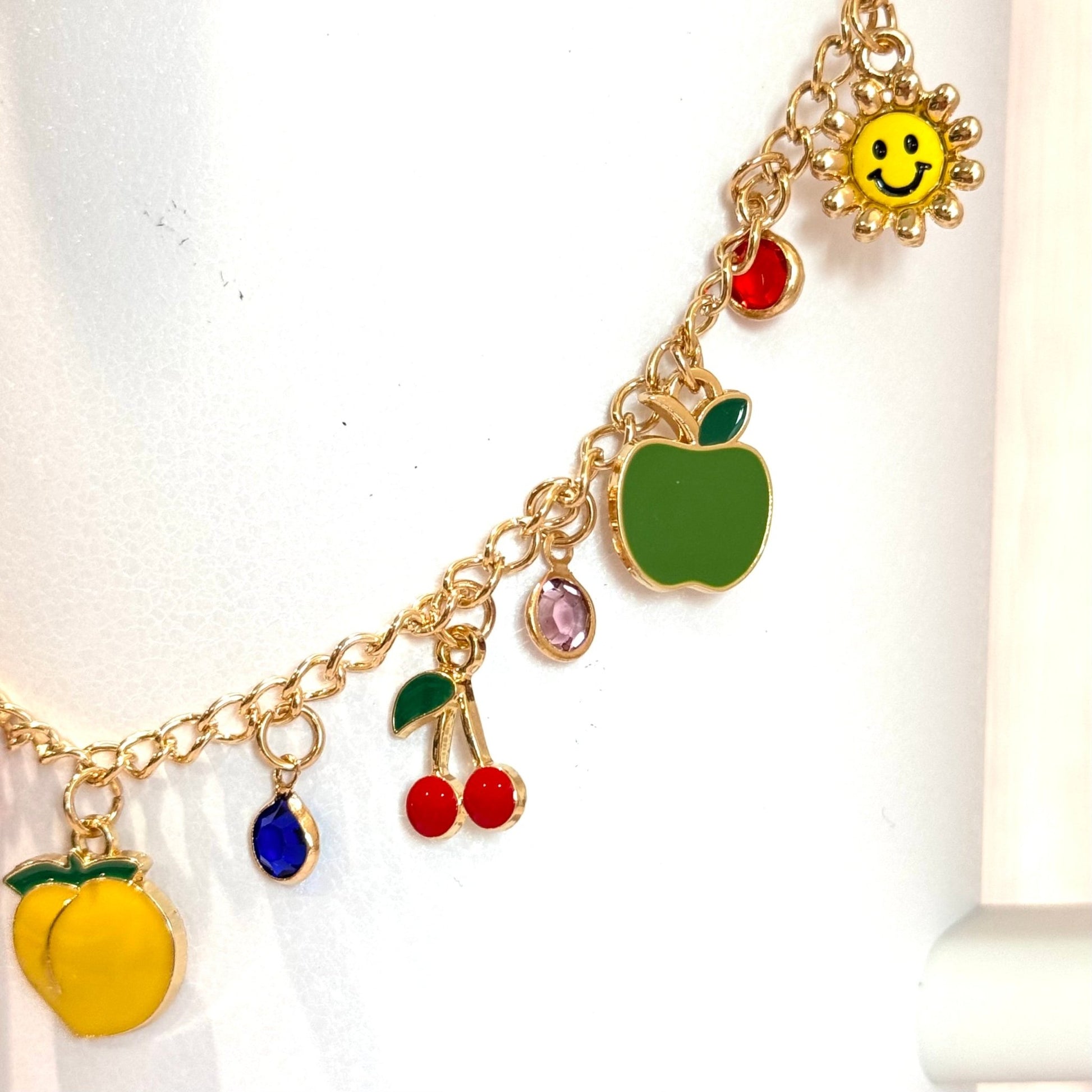 Tutti Fruity Deluxe Tumbler Charm Necklace - The Nifty Little Finds - Necklace - The Nifty Little Finds