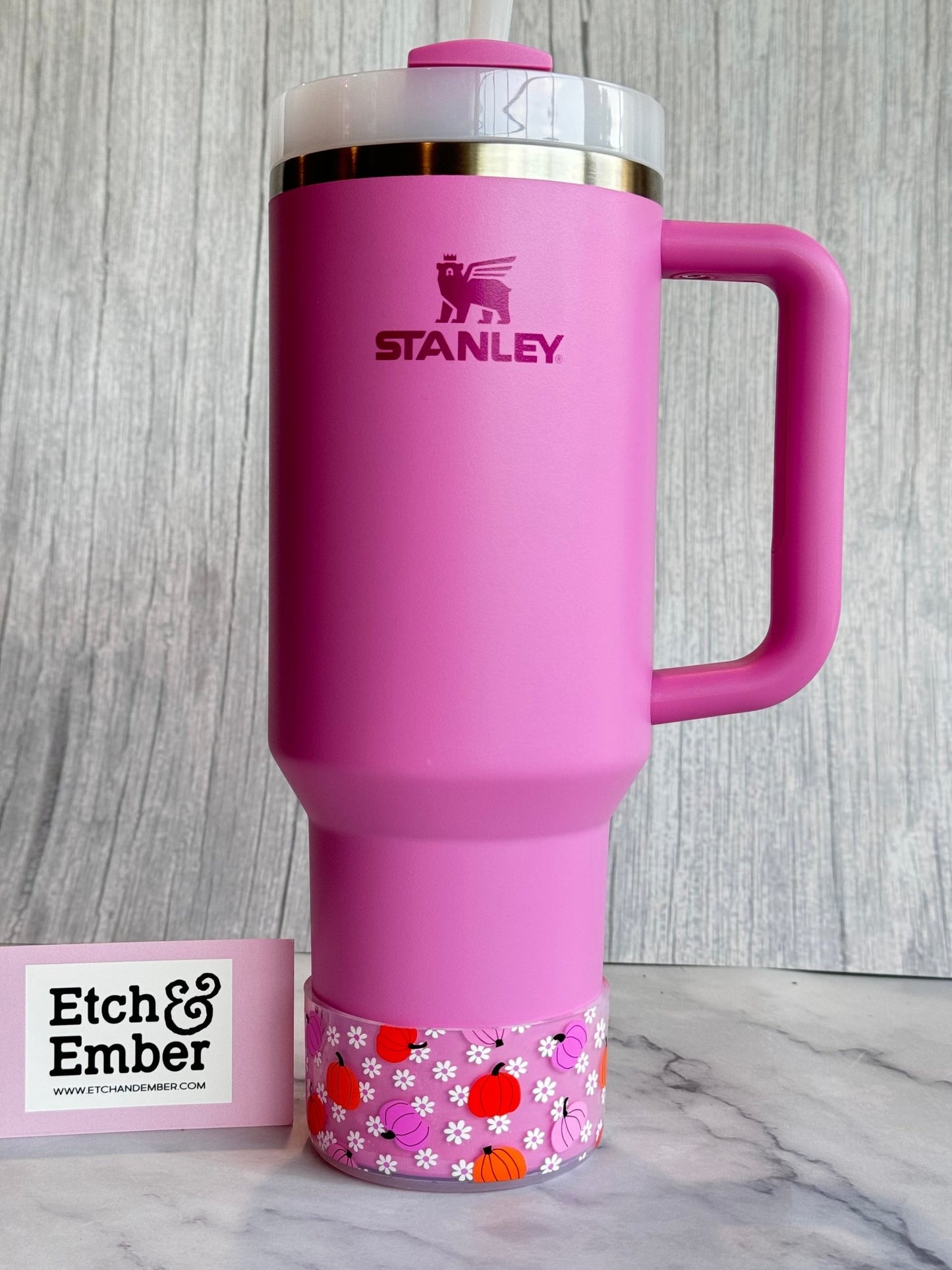 Floral Pink Pumpkins Boot - The Nifty Little Finds - Boot - The Nifty Little Finds