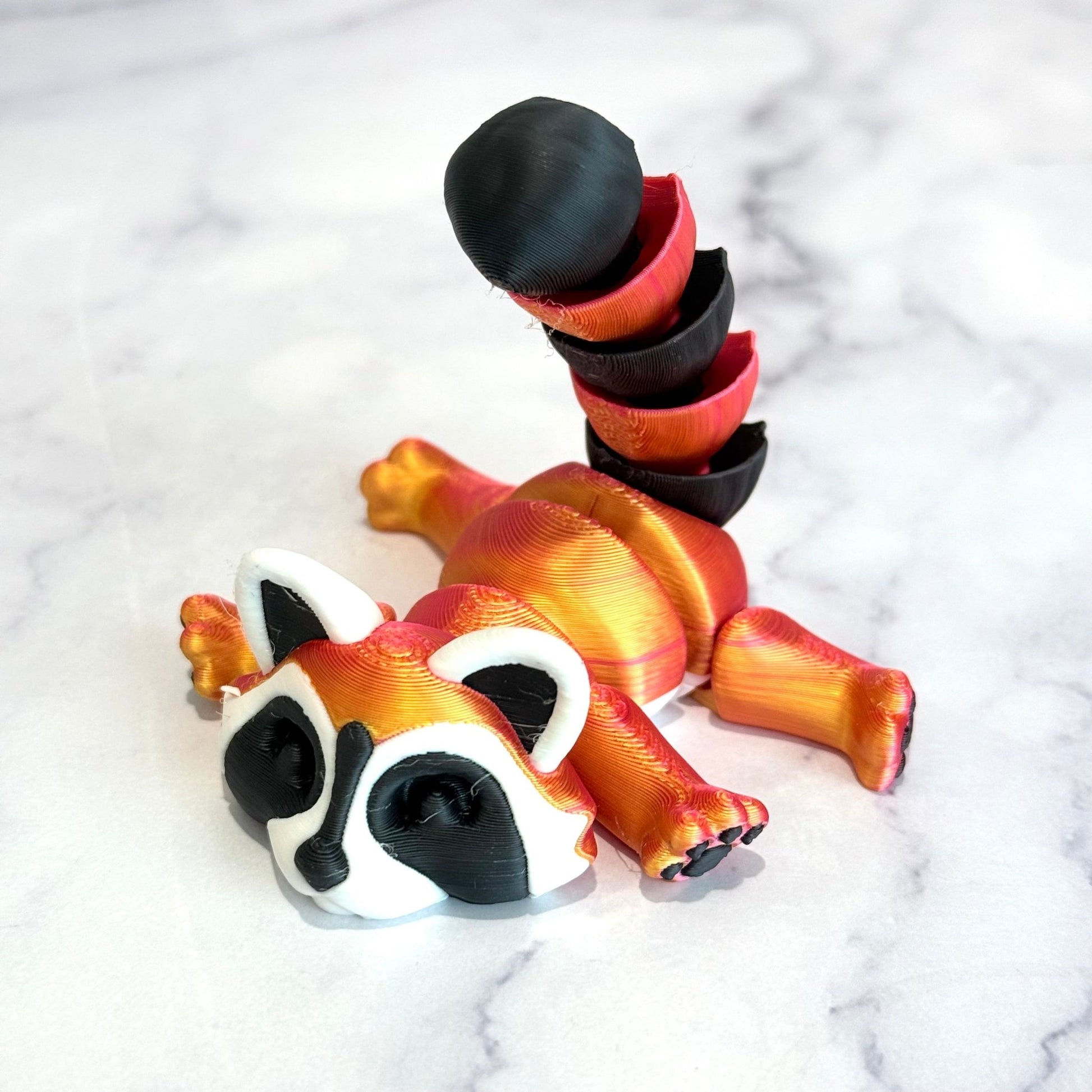 Colorful TRASH PANDA ‘Ricky’ Raccoon 3D Deluxe Charm - Tumbler Handle Charm - The Nifty Little Finds - Charm - The Nifty Little Finds
