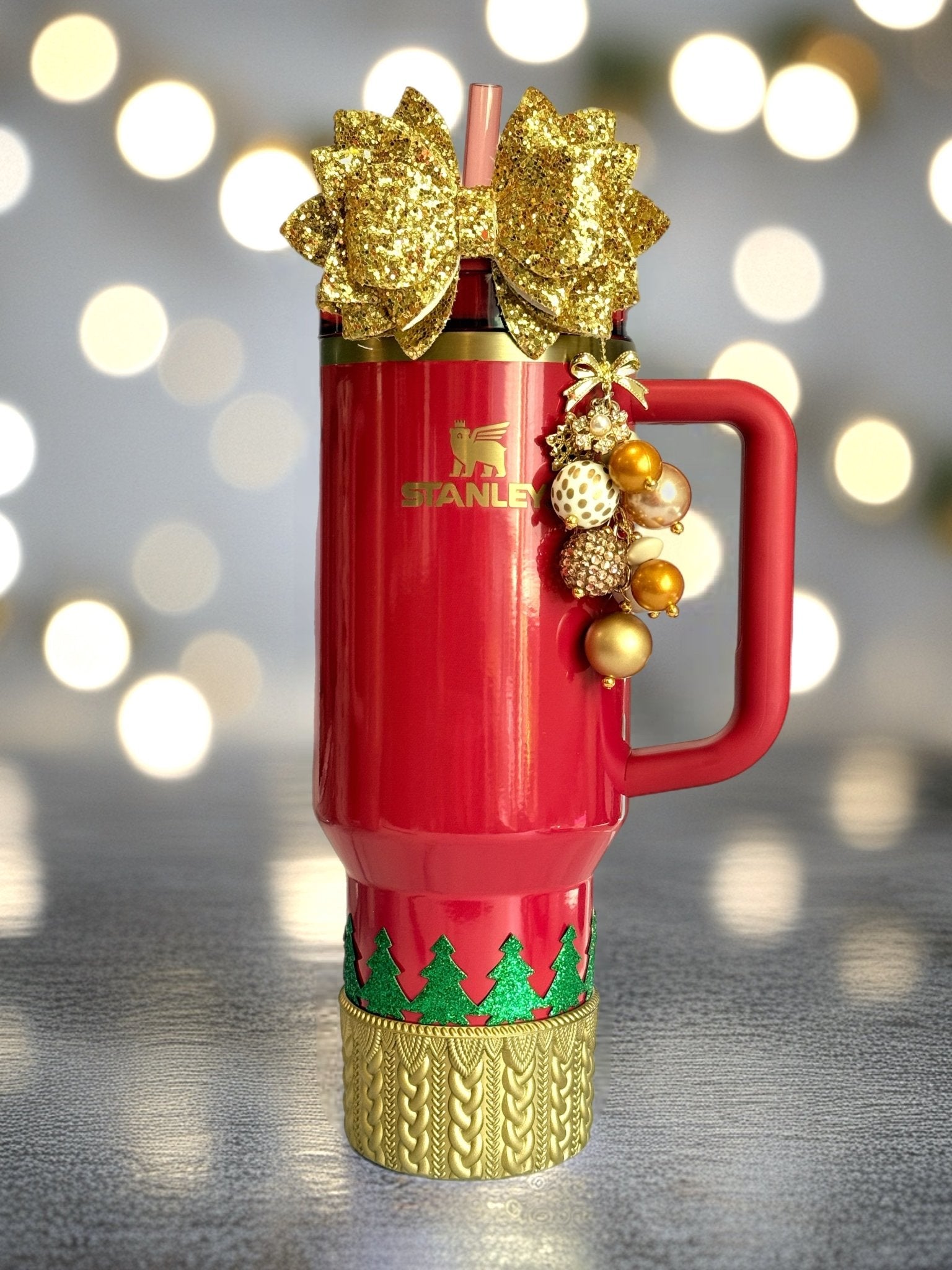 Christmas Trees Tumbler Bracelet - The Nifty Little Finds - The Nifty Little Finds